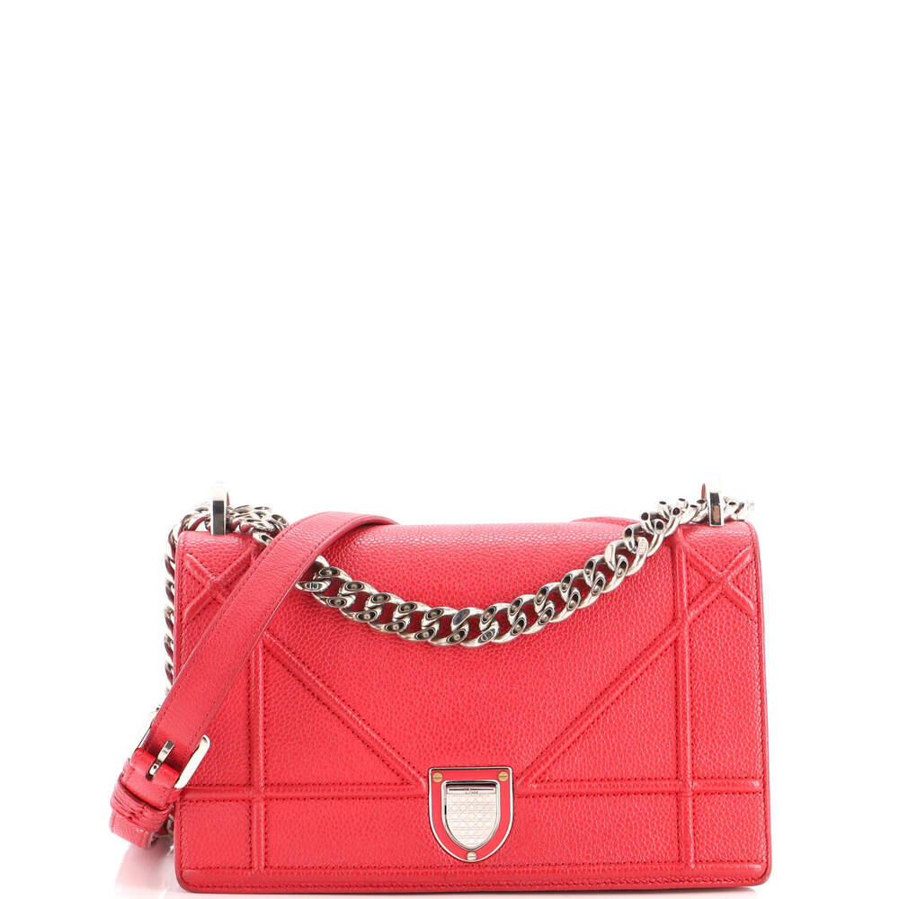 Christian Dior Small Diorama Flap Bag Grained Calfskin